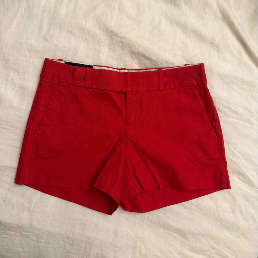 Banana Republic High Waist Red Tailored Shorts